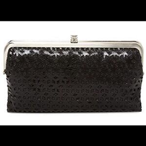 🍾Host Pick🍾 HOBO Perforated Black Leather Lauren Clutch Wallet